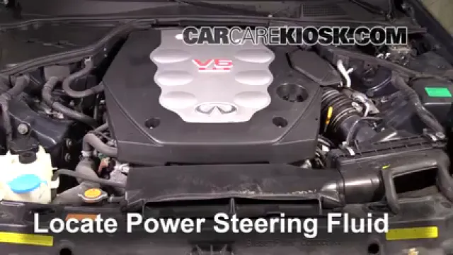 2005 Infiniti G35 3.5L V6 Coupe (2 Door) Power Steering Fluid Check Fluid Level
